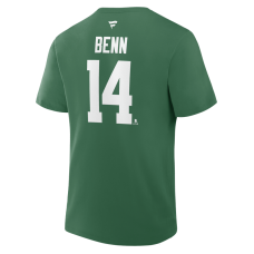Dallas Stars Jamie Benn Fanatics Kelly Green Captain Authentic Stack Name & Number T-Shirt