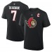 Ottawa Senators Brady Tkachuk Fanatics Black Authentic Stack Name & Number T-Shirt