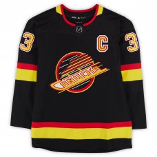 Henrik Sedin Vancouver Canucks Autographed Fanatics Authentic Black Alternate adidas Authentic Jersey