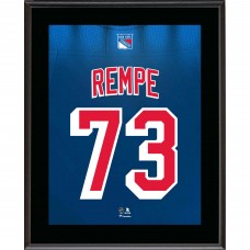 Matt Rempe New York Rangers Fanatics Authentic 10.5 x 13 Jersey Number Sublimated Player Plaque Matt Rempe New York Rangers Fanatics Authentic 10.5 x 13 Jersey Number Sublimated Player Plaque