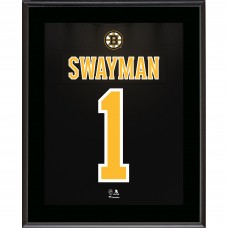 Jeremy Swayman Boston Bruins Fanatics Authentic 10.5 x 13 Jersey Number Sublimated Player Plaque