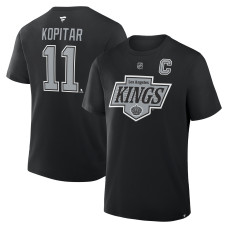 Los Angeles Kings Anze Kopitar Fanatics Black Authentic Stack Name & Number T-Shirt Los Angeles Kings Anze Kopitar Fanatics Black Authentic Stack Name & Number T-Shirt