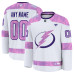 Именная джерси Tampa Bay Lightning Fanatics White 2024 Hockey Fights Cancer Practice Именная джерси Tampa Bay Lightning Fanatics White 2024 Hockey Fights Cancer Practice