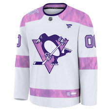 Именная джерси Pittsburgh Penguins Fanatics White 2024 Hockey Fights Cancer Practice Именная джерси Pittsburgh Penguins Fanatics White 2024 Hockey Fights Cancer Practice