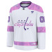 Именная джерси Washington Capitals Fanatics White 2024 Hockey Fights Cancer Practice