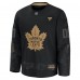 Джерси Toronto Maple Leafs Fanatics Black 2024 Military Appreciation Custom Practice