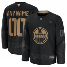 Джерси Edmonton Oilers Fanatics Black 2024 Military Appreciation Custom Practice Джерси Edmonton Oilers Fanatics Black 2024 Military Appreciation Custom Practice
