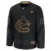 Джерси Vancouver Canucks Fanatics Black 2024 Military Appreciation Custom Practice