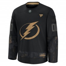 Джерси Tampa Bay Lightning Fanatics Black 2024 Military Appreciation Custom Practice Джерси Tampa Bay Lightning Fanatics Black 2024 Military Appreciation Custom Practice