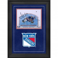 Henrik Lundqvist New York Rangers Autographed Fanatics Authentic Deluxe Framed 8 x 10 Blue Jersey Overhead Photograph Henrik Lundqvist New York Rangers Autographed Fanatics Authentic Deluxe Framed 8 x 10 Blue Jersey Overhead Photograph