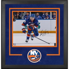 Bo Horvat New York Islanders Autographed Fanatics Authentic Deluxe Framed 16 x 20 Blue Jersey Skating Photograph Bo Horvat New York Islanders Autographed Fanatics Authentic Deluxe Framed 16 x 20 Blue Jersey Skating Photograph