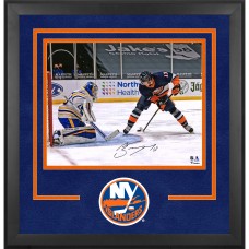 Mathew Barzal New York Islanders Autographed Fanatics Authentic Deluxe Framed 16 x 20 Between the Legs Goal Photograph Mathew Barzal New York Islanders Autographed Fanatics Authentic Deluxe Framed 16 x 20 Between the Legs Goal Photograph