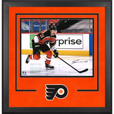 Travis Konecny Philadelphia Flyers Autographed Fanatics Authentic Deluxe Framed 16 x 20 Reverse Retro Jersey Skating Photograph