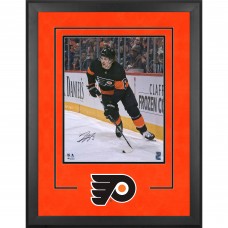 Travis Sanheim Philadelphia Flyers Autographed Fanatics Authentic Deluxe Framed 16 x 20 Black Jersey Skating Photograph Travis Sanheim Philadelphia Flyers Autographed Fanatics Authentic Deluxe Framed 16 x 20 Black Jersey Skating Photograph