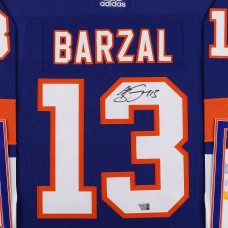 Mathew Barzal New York Islanders Autographed Fanatics Authentic Deluxe Framed Autographed Royal adidas Authentic Jersey Mathew Barzal New York Islanders Autographed Fanatics Authentic Deluxe Framed Autographed Royal adidas Authentic Jersey
