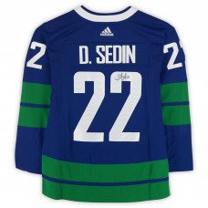 Daniel Sedin Vancouver Canucks Autographed Fanatics Authentic Blue Alternate adidas Authentic Jersey
