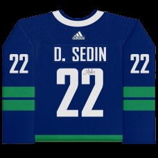 Daniel Sedin Vancouver Canucks Autographed Fanatics Authentic Blue Alternate adidas Authentic Jersey
