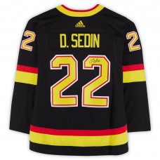 Daniel Sedin Vancouver Canucks Autographed Fanatics Authentic Black Alternate adidas Authentic Jersey