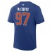 Edmonton Oilers Connor McDavid Fanatics Royal Authentic Stack Name & Number T-Shirt