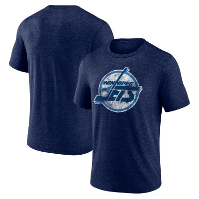 Футболка Winnipeg Jets Navy Wraparound Tri-Blend
