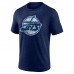 Футболка Winnipeg Jets Navy Wraparound Tri-Blend