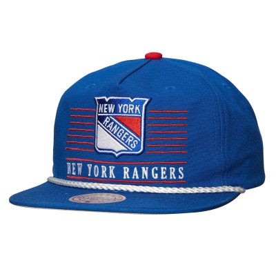 New York Rangers Mitchell & Ness Blue Ascend Deadstock Snapback Hat