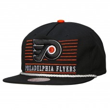 Бейсболка Philadelphia Flyers Mitchell & Ness Black Ascend Deadstock