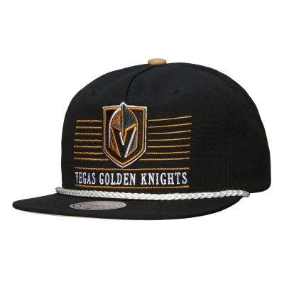 Бейсболка Vegas Golden Knights Mitchell & Ness Black Ascend Deadstock