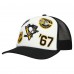 Бейсболка Pittsburgh Penguins Mitchell & Ness White/Black Gridlock