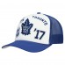 Бейсболка Toronto Maple Leafs Mitchell & Ness White/Blue Gridlock Trucker