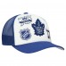 Бейсболка Toronto Maple Leafs Mitchell & Ness White/Blue Gridlock Trucker
