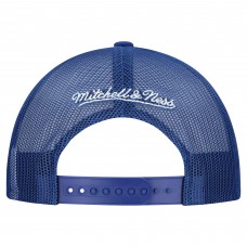 Бейсболка Toronto Maple Leafs Mitchell & Ness White/Blue Gridlock Trucker