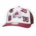 Бейсболка Colorado Avalanche Mitchell & Ness White/Burgundy Gridlock Trucker
