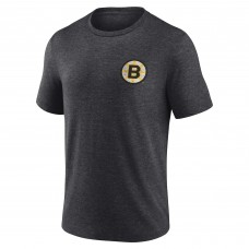 Футболка Boston Bruins Charcoal Earnest Will Tri-Blend