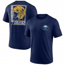 Футболка Buffalo Sabres Navy Earnest Will Tri-Blend