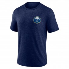 Футболка Buffalo Sabres Navy Earnest Will Tri-Blend