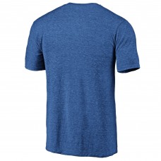 Buffalo Sabres Royal Distressed Logo Tri-Blend T-Shirt