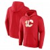 Calgary Flames Red Primary Logo Pullover Hoodie