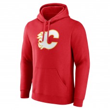 Calgary Flames Red Primary Logo Pullover Hoodie