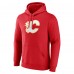 Calgary Flames Red Primary Logo Pullover Hoodie