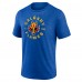 Calgary Flames Blue Represent Tri-Blend T-Shirt
