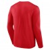 Carolina Hurricanes Red Team Lockup Long Sleeve T-Shirt