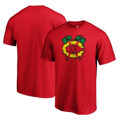 Футболка Chicago Blackhawks Splatter Logo - Red