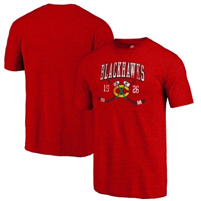 Футболка Chicago Blackhawks Line Shift Tri-Blend - Red