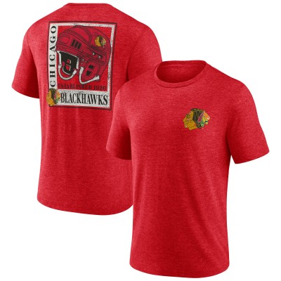 Футболка Chicago Blackhawks Earnest Will Tri-Blend - Red