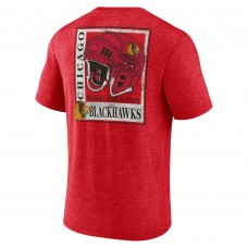 Футболка Chicago Blackhawks Earnest Will Tri-Blend - Red