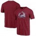 Футболка Colorado Avalanche Burgundy Distressed Logo Tri-Blend