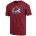 Футболка Colorado Avalanche Burgundy Distressed Logo Tri-Blend