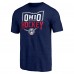 Футболка Columbus Blue Jackets Shoot to Score Tri-Blend - Navy