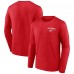 Detroit Red Wings Red Team Lockup Long Sleeve T-Shirt